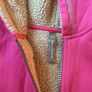 Hanna Andersson Womens Pink Sherpa Lined Hoodie XS